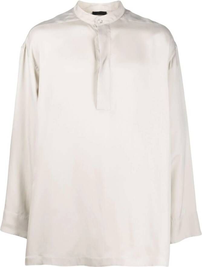 Fear Of God Overhemd van zijdemix Beige