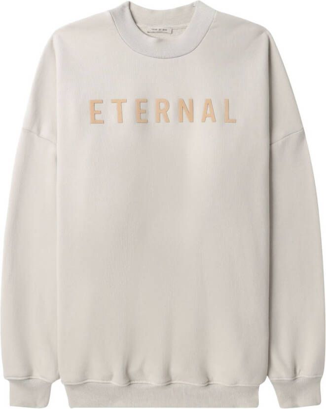 Fear Of God Sweater met geborduurd logo Beige