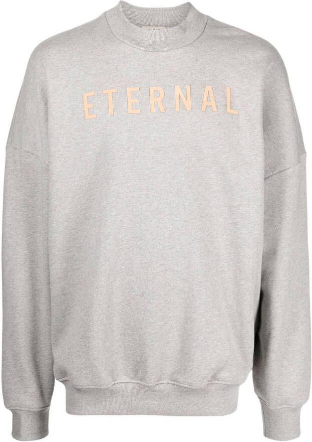 Fear Of God Sweater met tekst Grijs