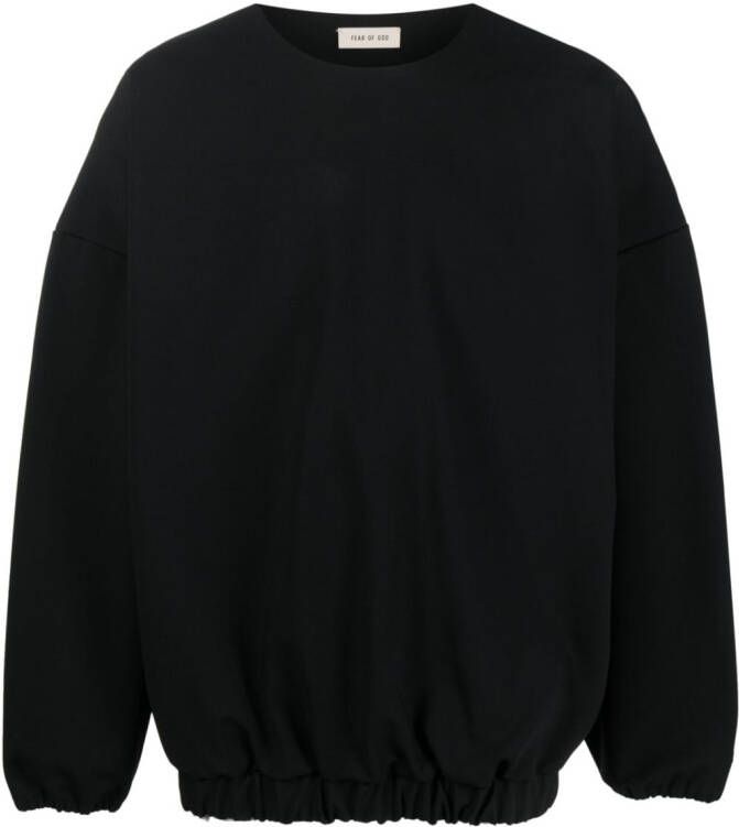 Fear Of God Sweater met verlaagde schouders Zwart