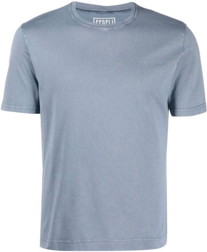 Fedeli Effen T-shirt Blauw