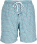 Fedeli Zwembroek met bloemenprint Blauw - Thumbnail 1