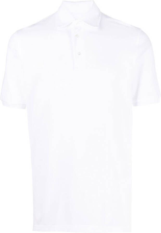 Fedeli Poloshirt met textuur Wit