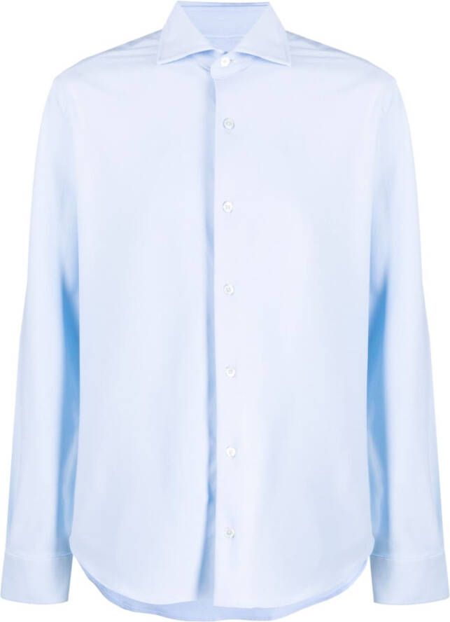 Fedeli Overhemd met knopen Blauw