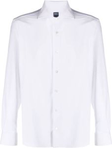 Fedeli Overhemd met knopen Wit