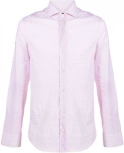Fedeli Overhemd met micro patroon Roze