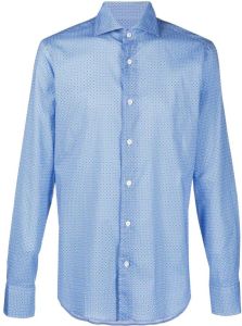 Fedeli Overhemd met print Blauw