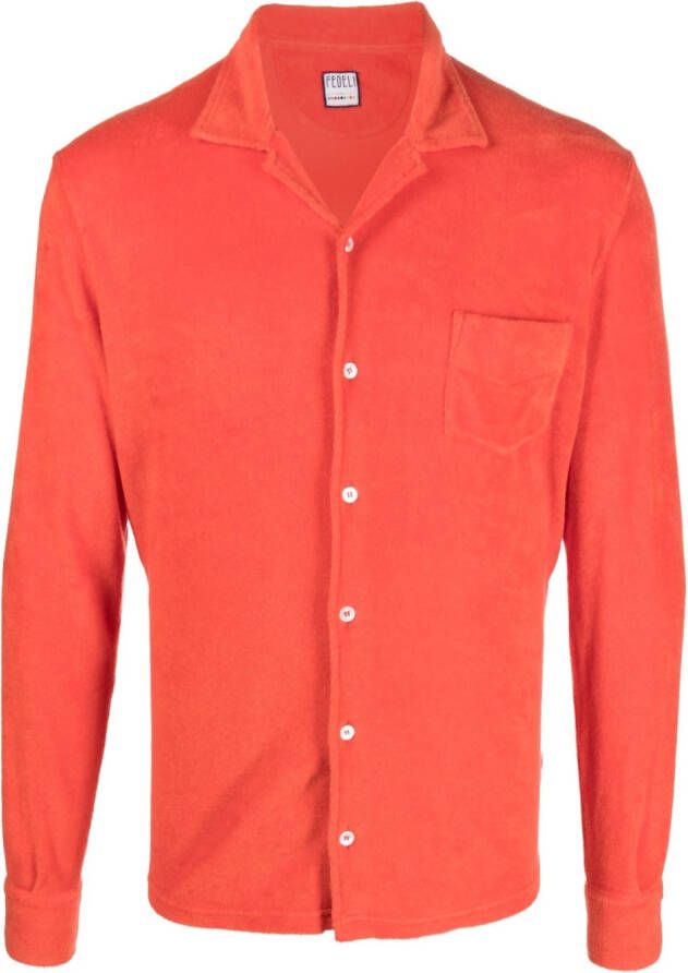 Fedeli Overhemd van badstof Oranje