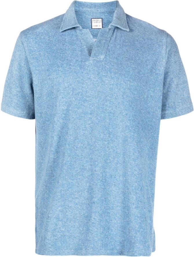 Fedeli Poloshirt met korte mouwen Blauw