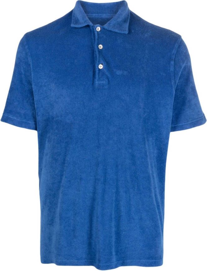 Fedeli Poloshirt van badstof Blauw