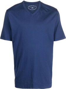 Fedeli T-shirt met V-hals Blauw