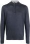 Fedeli Trui met halve rits Blauw - Thumbnail 1
