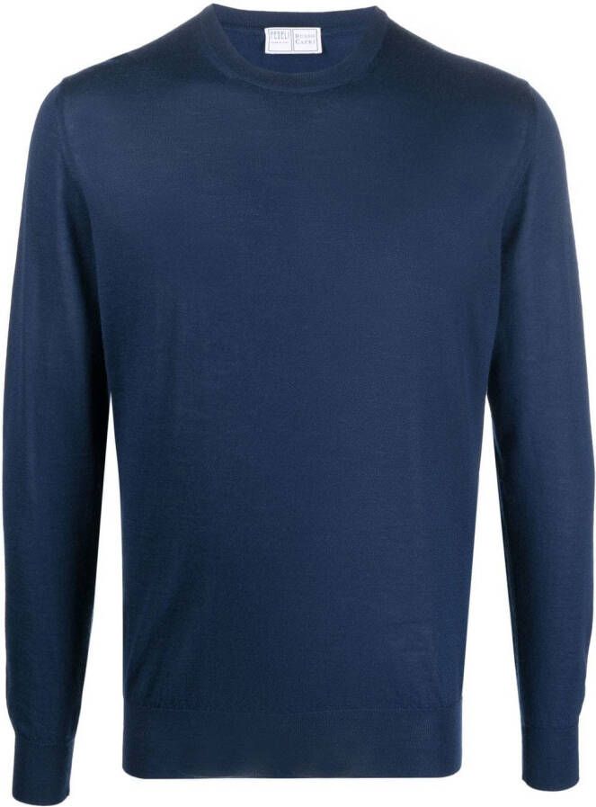 Fedeli Trui met ronde hals Blauw