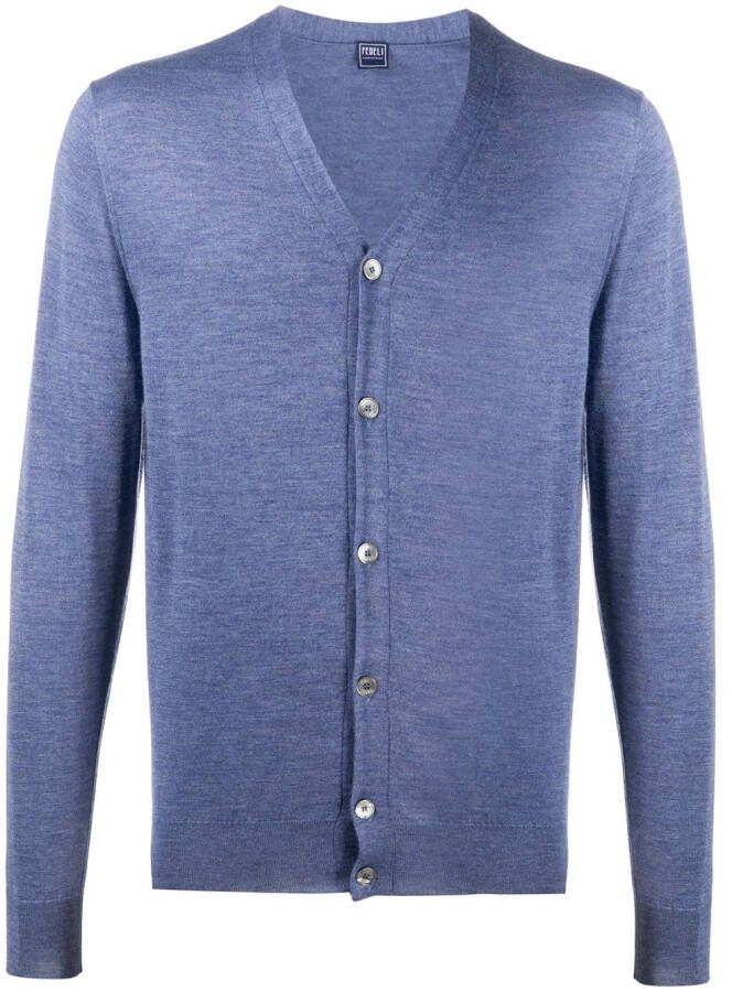 Fedeli Vest met V-hals Blauw