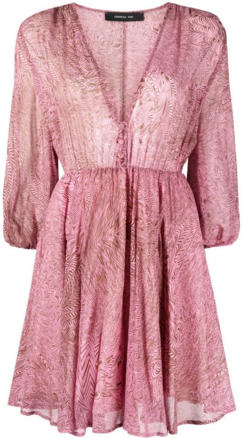 Federica Tosi Zijden jurk Roze