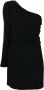 Federica Tosi Asymmetrische mini-jurk Zwart - Thumbnail 1