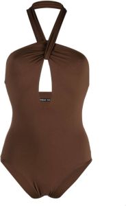 Federica Tosi Badpak met uitgesneden detail Bruin