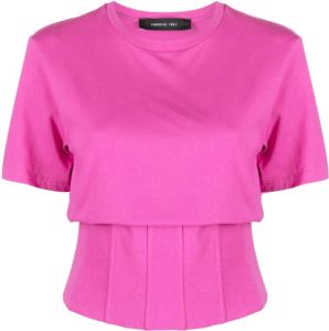 Federica Tosi T-shirt met uitgebeend lichaam Roze