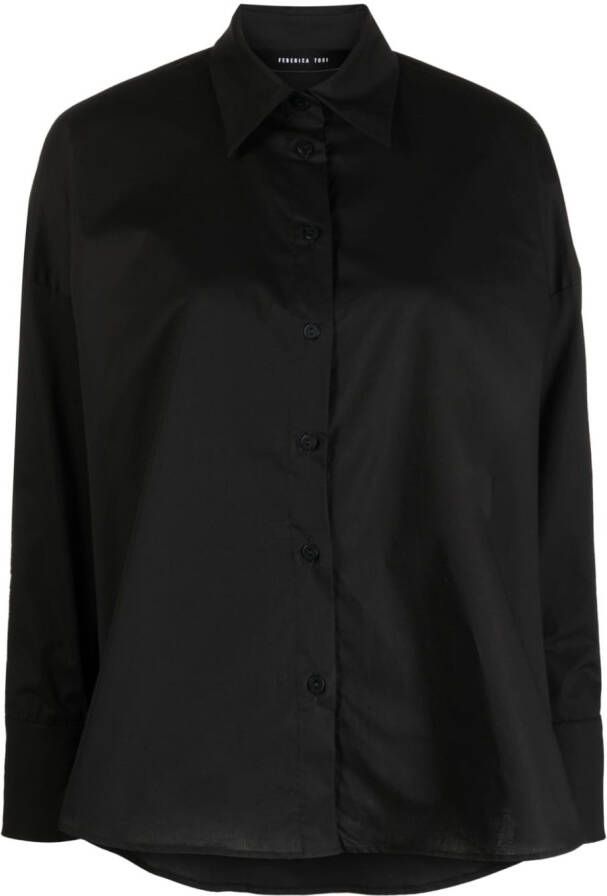 Federica Tosi Boxy blouse Zwart