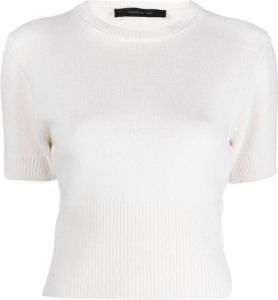 Federica Tosi Cropped T-shirt Wit