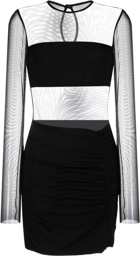 Federica Tosi Mini-jurk met lange mouwen Zwart