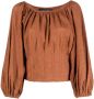 Federica Tosi Off-shoulder blouse Bruin - Thumbnail 1