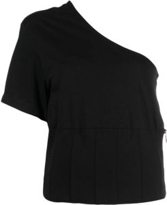 Federica Tosi Asymmetrisch T-shirt Zwart
