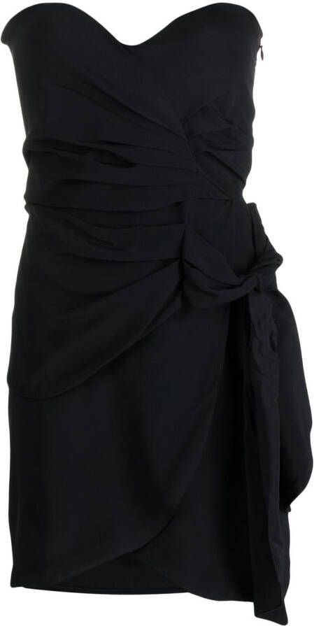 Federica Tosi Strapless jurk Zwart