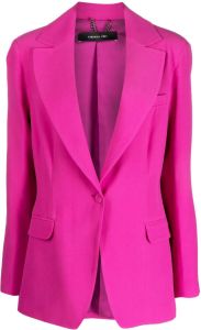 Federica Tosi single-breasted fitted blazer Paars