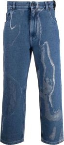 Fendi Cropped jeans Blauw