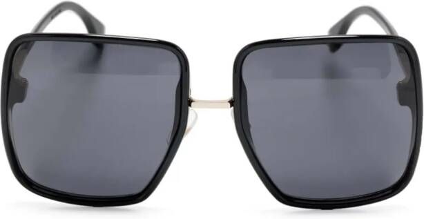 Fendi Eyewear Zonnebril met vierkant montuur Zwart