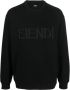 FENDI Sweater met FF-logo Zwart - Thumbnail 1