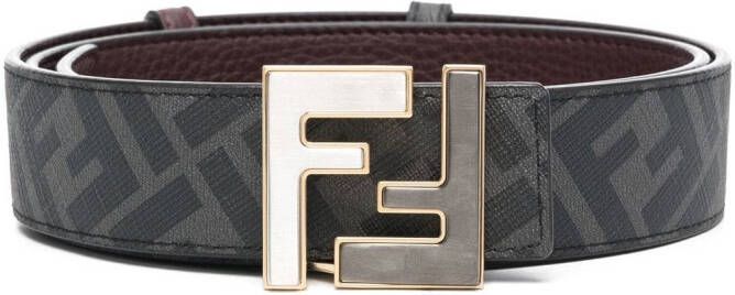 FENDI Riem met FF-logo Zwart