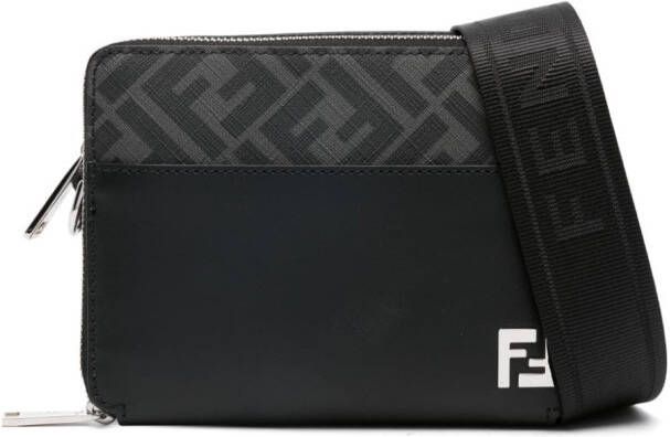 Fendi Leren messengertas Zwart
