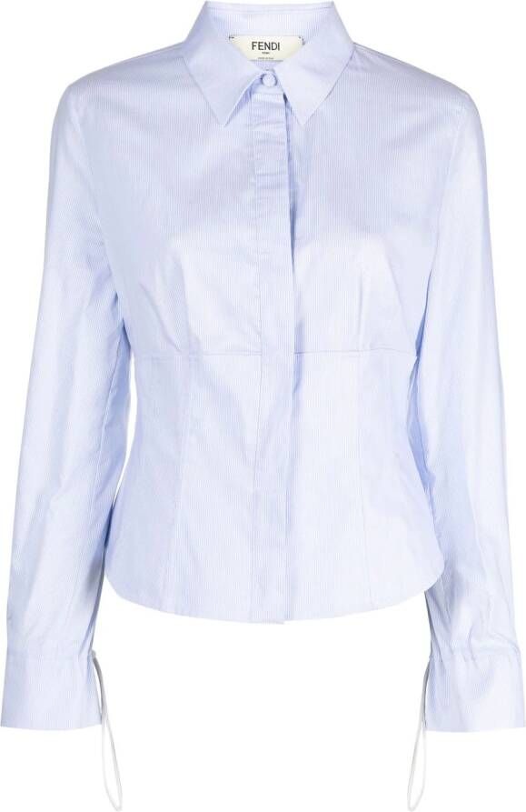 FENDI Getailleerde blouse Blauw