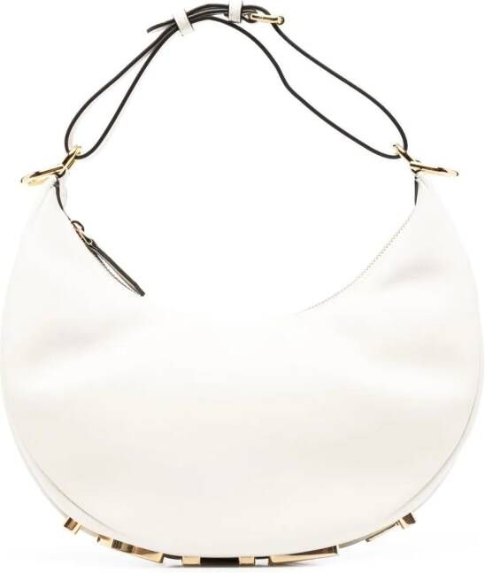 FENDI graphy leren schoudertas Wit