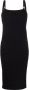 FENDI Jurk met monogram jacquard Zwart - Thumbnail 1