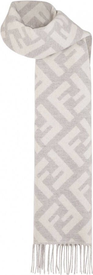 FENDI Blazer met all-over print Bruin