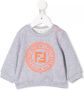Fendi Kids Sweater met contrasterend logo Grijs - Thumbnail 1