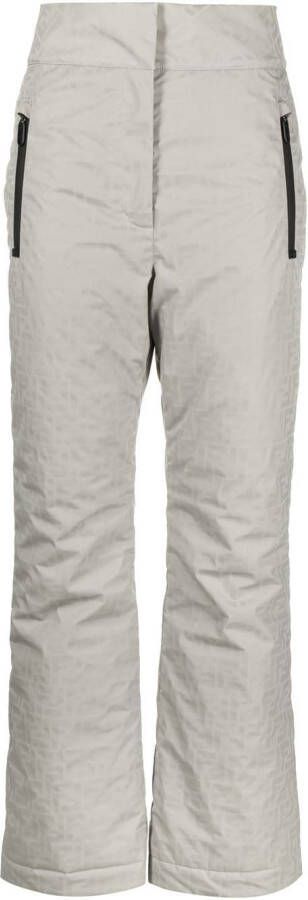 FENDI Skibroek met logo jacquard Grijs