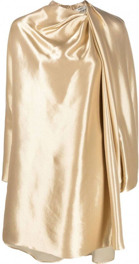 FENDI Jurk met metallic-effect Zwart
