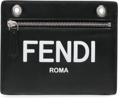 FENDI Portemonnee met logoprint Zwart