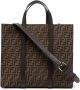 FENDI Shopper met monogram jacquard Bruin - Thumbnail 1