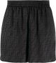FENDI Shorts met FF monogram Zwart - Thumbnail 1