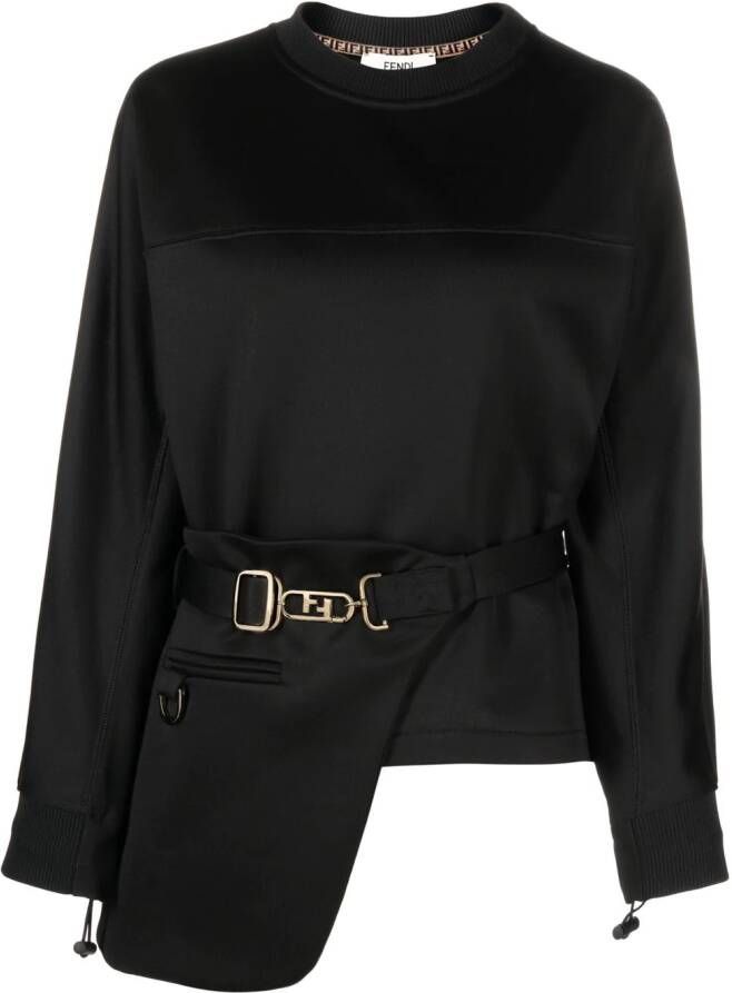 FENDI Sweater met ceintuur Zwart