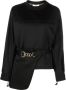 FENDI Sweater met ceintuur Zwart - Thumbnail 1