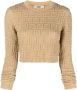 FENDI Trui met metallic-effect Goud - Thumbnail 1