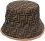 FENDI Vissershoed met FF-jacquard Bruin - Thumbnail 1