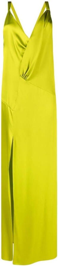 FENDI Zijden maxi-jurk Groen