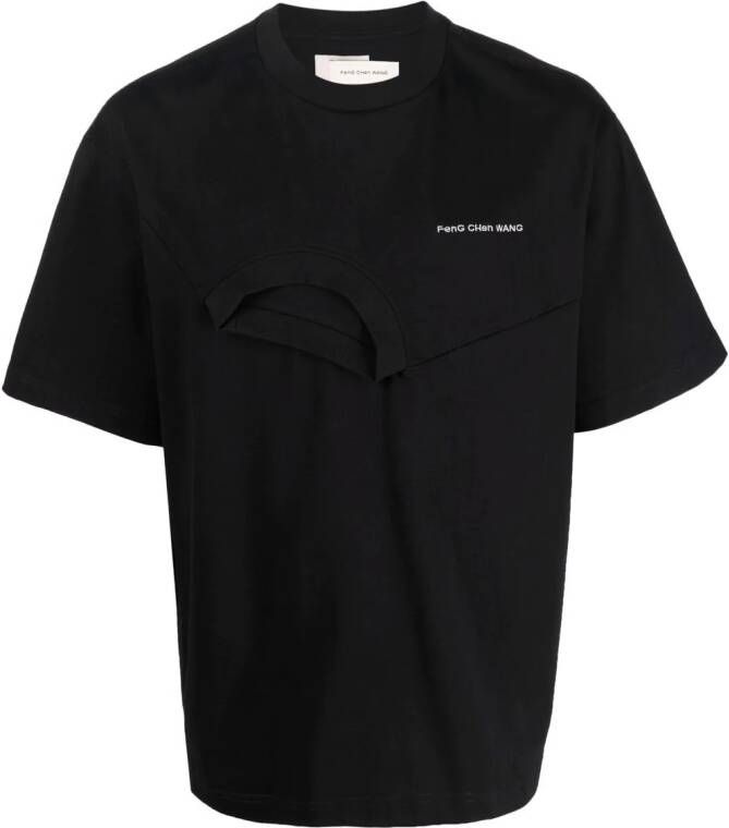 Feng Chen Wang Gelaagd T-shirt Zwart